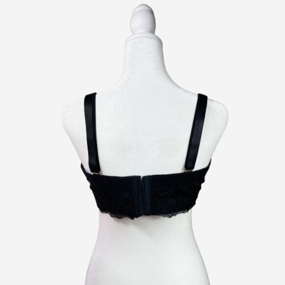 City Chic Black Pink Push-Up Bra 42B Strapless Optional NWT - Picture 2 of 11